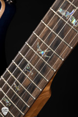 Paul Reed Smith Eddie’s Guitars Wood Library Special Semi Hollow Electric Guitar in Charcoal Blue Burst/Ziricote Fretboard/Figured Maple Neck