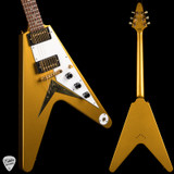 Used – Gibson Custom Shop Original Prototype Flying V Bullion Gold electric guitar