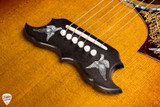 Gibson Custom Shop PSL Doves in Flight Quilt Wildfire Burst 4.13 #22054027 Acoustic Guitar