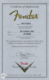 Fender Custom Shop 1959 Precision Bass Journeyman Purple Metallic Bass Guitar