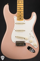 Fender Custom Shop 1957 Stratocaster Journeyman Electric Guitar in Dirty Shell Pink