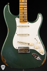 Fender Custom Shop Limited Edition 56 Stratocaster Heavy Relic Electric Guitar in Aged Sherwood Green Metallic