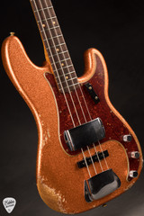 Fender Custom Shop 1964 Jazz Bass Heavy Relic P/J Orange Sparkle bass guitar