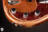 Fender Custom Shop 1964 Jazz Bass Heavy Relic P/J Orange Sparkle bass guitar