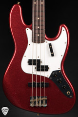Fender Custom Shop 1964 Jazz Bass Journeyman Relic P/J Candy Apple Red Sparkle bass guitar