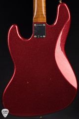 Fender Custom Shop 1964 Jazz Bass Journeyman Relic P/J Candy Apple Red Sparkle bass guitar