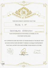 Mayones Viking 5 VF Transparent Natural Satin bass guitar