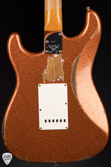 Fender Custom Shop Eddie's Guitars Exclusive Dealer Select Roasted 1963 Stratocaster Heavy Relic Electric Guitar in Orange Sparkle