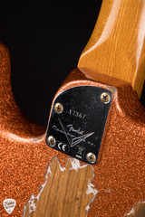 Fender Custom Shop Eddie's Guitars Exclusive Dealer Select Roasted 1963 Stratocaster Heavy Relic Electric Guitar in Orange Sparkle