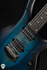 Ernie Ball Music Man Majesty Electric Guitar in Blue Silk