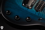 Ernie Ball Music Man Majesty Electric Guitar in Blue Silk