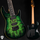 Ernie Ball Music Man Jason Richardson 7-String Cutlass Electric Guitar in Kokiri Green