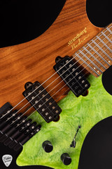 Strandberg Boden J Artisan 7 Koa Natural Green Resin Electric Guitar