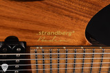 Strandberg Boden J Artisan 7 Koa Natural Green Resin Electric Guitar