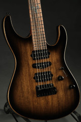Suhr Modern Carve Top - Black Limba/Black Burst #29899