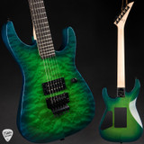 Jackson Custom Shop Masterbuilt USA Dinky Green Blue Burst Electric Guitar
