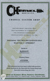 Charvel Custom Shop USA Special Edition DK24 Black Gold Electric Guitar