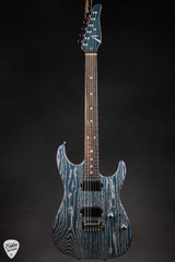 Tom Anderson Pro Am Electric Guitar in Mystichrome with Silver Dog Hair