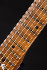Fender Custom Shop Eddie's Guitars Exclusive Heavy Relic® Bass VI Bass Guitar in Purple Sparkle Over Black
