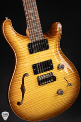 Paul Reed Smith Eddie’s Wood Library Custom 24 Semi-Hollow Ash/Cocobolo Livingston Lemondrop Electric Guitar