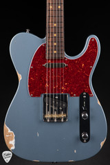 Suhr Eddie's Guitars Exclusive Roasted Classic T Antique Electric Guitar in Ice Blue Metallic