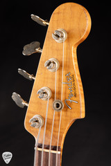 Fender Custom Shop 64 Precision Bass Heavy Relic P/J Bass Guitar in Chartreuse Sparkle