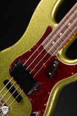 Fender Custom Shop 64 Precision Bass Heavy Relic P/J Bass Guitar in Chartreuse Sparkle