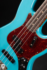 Fender Custom Shop 1964 Jazz Bass Heavy Relic P/J Bass Guitar in Taos Turquoise