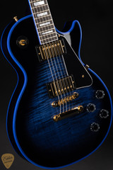 Gibson Custom Shop Made 2 Measure Les Paul Custom Figured Electric Guitar in Electric Guitar in Blue Widow 9.13 #CS2402085