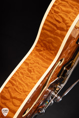 Gretsch G6120TGQM-56 Limited Edition Quilt Classic Chet Atkins Hollow Body Electric Guitar in Roundup Orange Stain