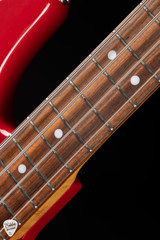 Used – Ernie Ball Music Man Sabre Bass Fire Engine Red bass guitar