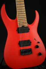 Jackson USA Misha Mansoor Juggernaut HT7, Caramelized Flame Maple Fingerboard - Satin Red/B Stock #JMM1810546