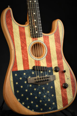 Fender Limited Edition American Acoustasonic Stratocaster - Flag #US203142A