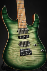 Suhr Modern Roasted - Faded Trans Green Burst #JS6F7E