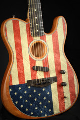 Fender Limited Edition American Acoustasonic Telecaster - Flag #US207276A