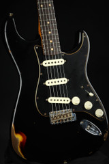 Fender Custom Shop Limited Edition Dual-Mag II Stratocaster® Relic® RW - Aged Black Over 3TSB #CZ549298