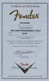 Fender Custom Shop Master Built 70th Anniversary Modernized Strat Relic Desert Sand/2024 Autumn Winter Dealer Event