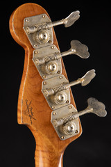 Fender Custom Shop 64 Precision Bass Heavy Relic P/J Bass Guitar in Ice Blue Metallic