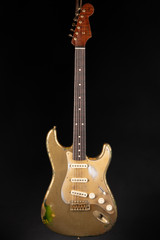 Fender Custom Shop Master Built 1959 Stratocaster Heavy Relic Aztec Gold Over Green Burst/2024 Autumn Winter Dealer Event