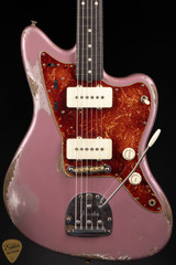 Fender Custom Shop Masterbuilt Jazzmaster Heavy Relic Electric Guitar in Super Faded Burgundy Mist Metallic