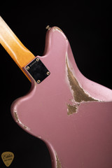 Fender Custom Shop Masterbuilt Jazzmaster Heavy Relic Electric Guitar in Super Faded Burgundy Mist Metallic
