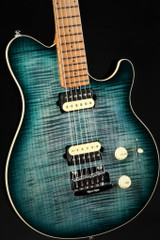 Ernie Ball Music Man Axis Super Sport - Yucatan Blue Flame #G97195