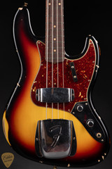 Fender Custom Shop LTD 1960 Jazz Bass Relic 3-Color Sunburst Bass Guitar