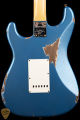Fender Custom Shop Limited Edition 67 HSS Stratocaster Heavy Relic Electric Guitar in Aged Lake Placid Blue