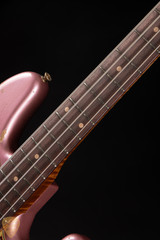 Fender Eddie’s Guitars Exclusive Custom Shop 1964 Jazz Bass Heavy Relic electric guitars Burgundy Mist Metallic