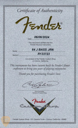 Fender Custom Shop 1964 Jazz Bass Journeyman Candy Apple Red bass guitar