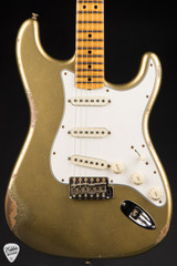 2024 – Fender Custom Shop LTD Fat 1964 Stratocaster Relic Electric Guitar in Aztec Gold Over Gold Sparkle