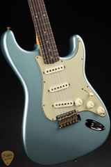 Fender Custom Shop Limited Edition 1959 Stratocaster Journeyman Relic electric guitar in Super Faded Aged Teal Green Metallic