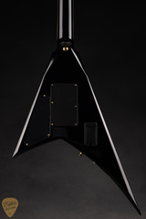 Jackson MJ Series Rhoads RR24MG electric guitar Black with Yellow Pinstripes