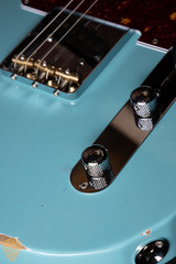 Suhr Eddie’s Guitars Exclusive Roasted Classic T Antique electric guitar in Daphne Blue